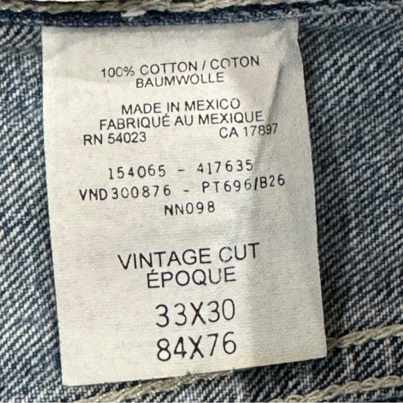 GAP Vintage Cut Wide Leg Baggy Jeans Epoque 100% Cotton | 32" x 30" - Picture 8 of 8